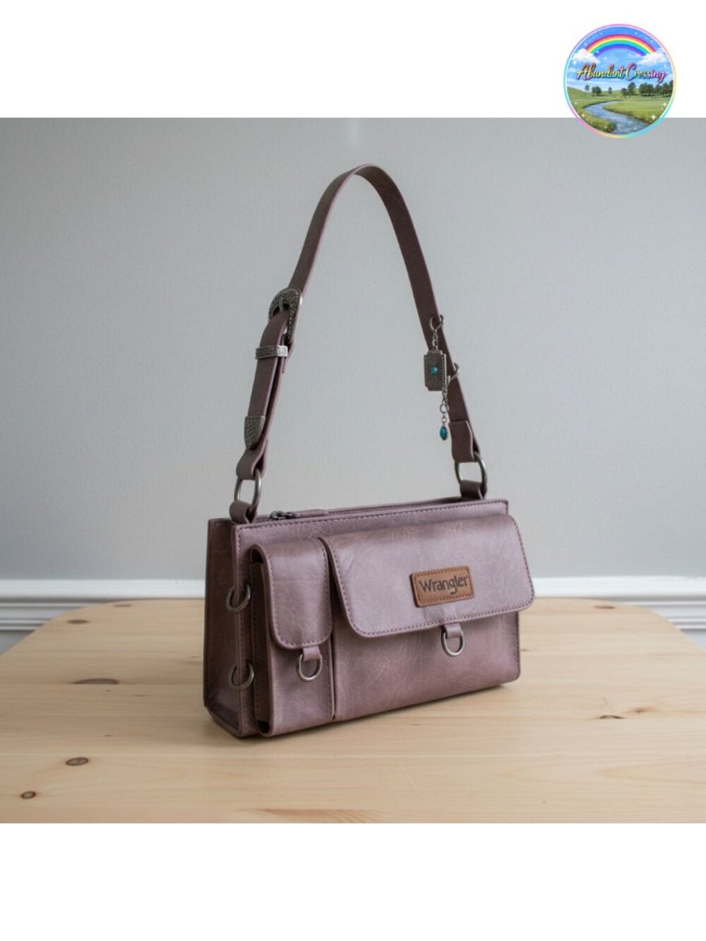 Y2K Western Shoulder Bag with Detachable Charms Small Purse